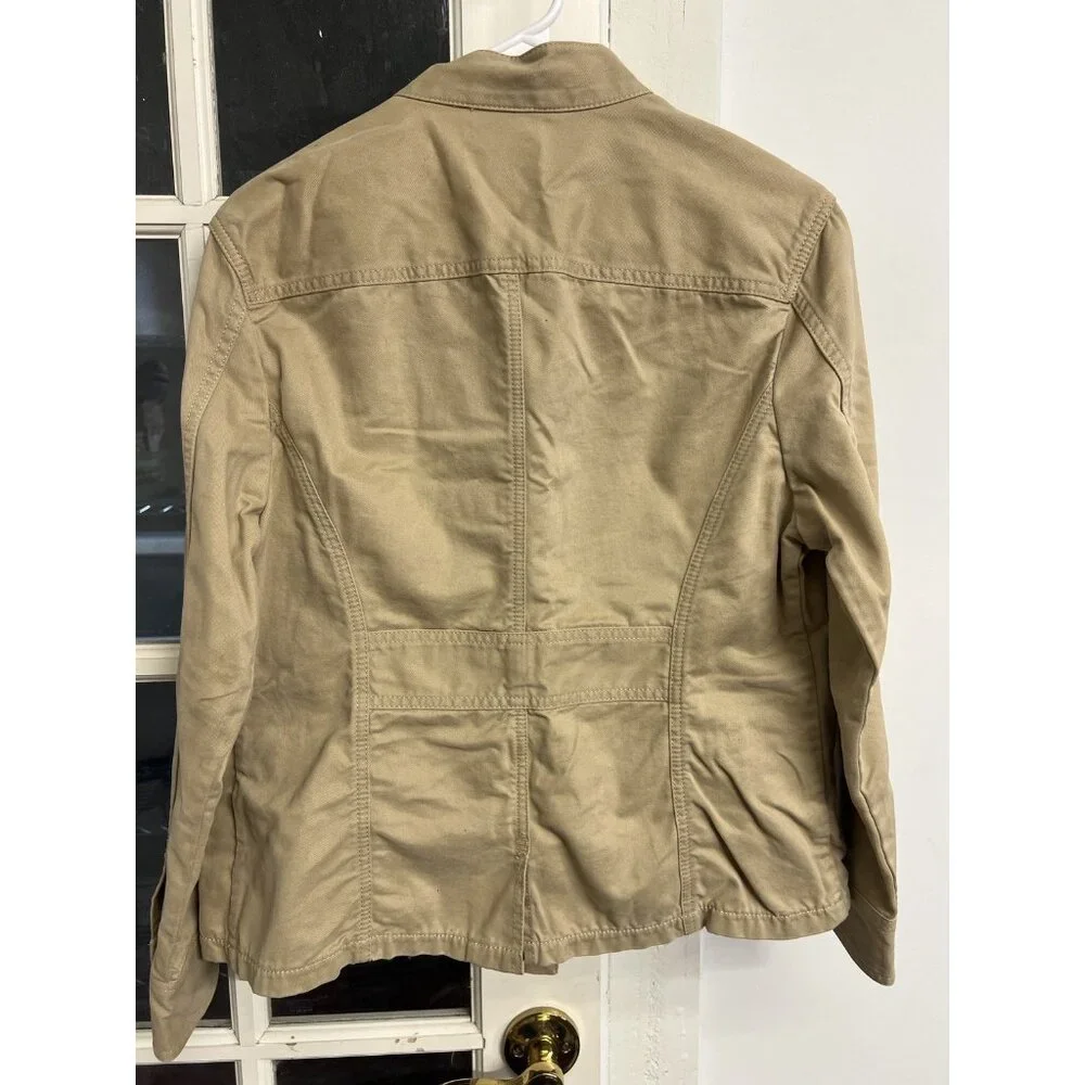 Vtg 90s LL Bean Woman’s‎ Medium Canvas Full Zip Field Chore Trucker Barn Jacket